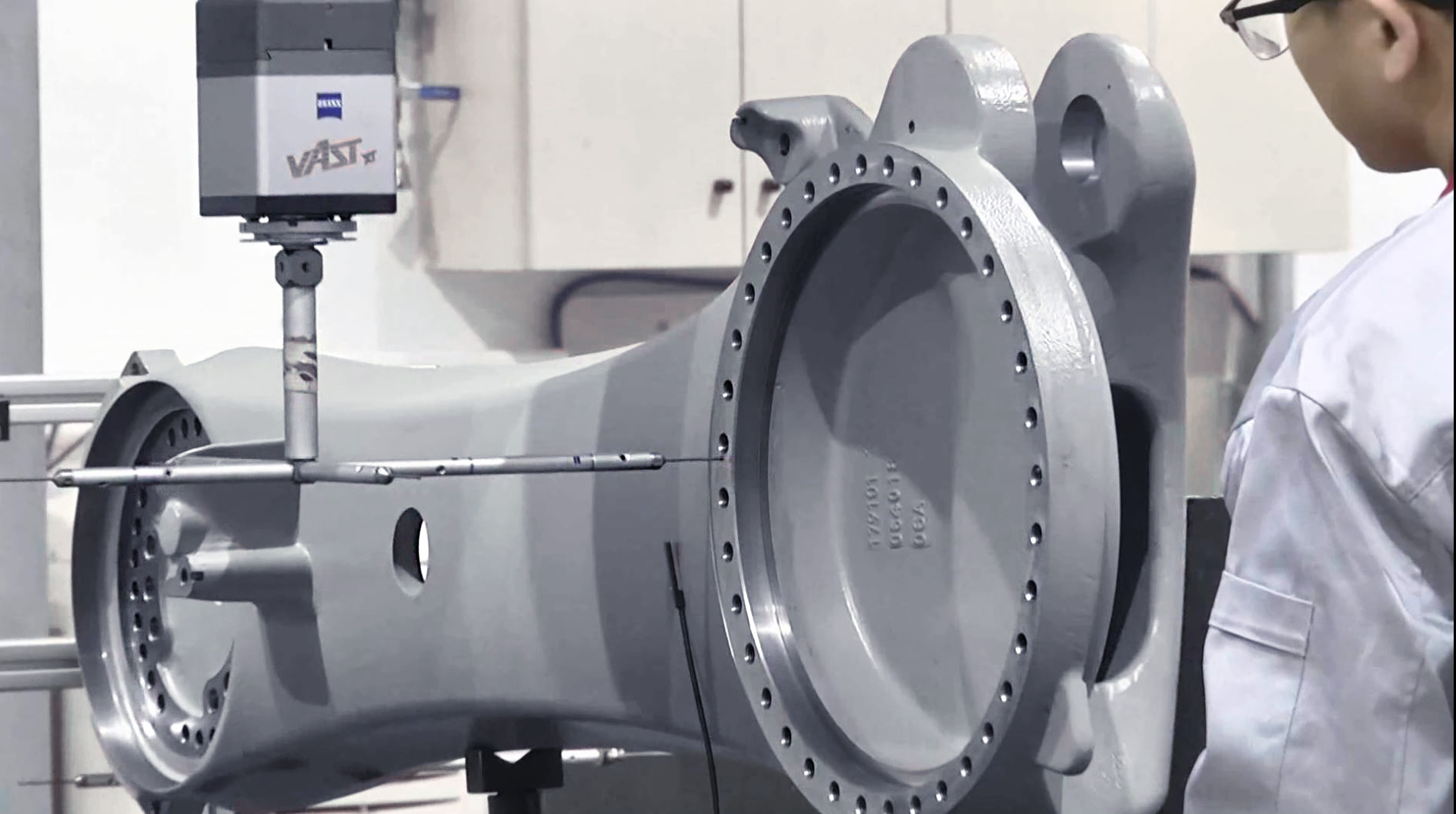 Quality control Quality control of the casting parts is an essential step in the process for Grenzebach.